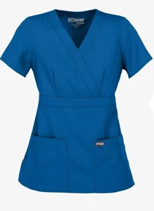 Grey's Anatomy™ by Barco Riley Women's 3-Pocket Modern Fit Mock Wrap Scrub Top - Picture 1 of 6