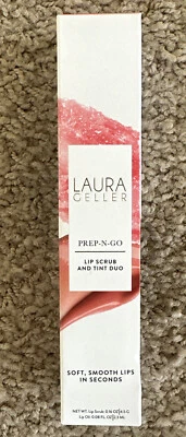 Laura Geller PREP-N-GO Lip Scrub and Tint Duo -Finish Line- NIB-Full Size - Image 1 of 4