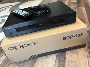 Oppo BDP-103 Blu-ray Player In Box w/ Remote, Manual & Wireless Adapter - Picture 1 of 23