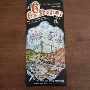 Vintage 6 Geschützterritorium - Stadt des alten Westens - Broschüre Silver Springs, Fla.Themenpk. - Bild 1 von 5