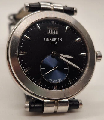 Michel Herbelin Paris Watch Newport Yacht Club Date Small Second Watch - Image 1 of 4