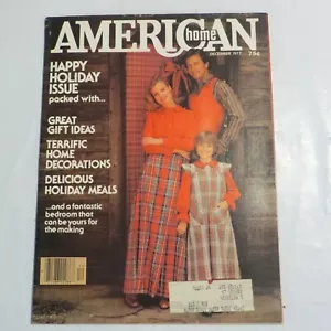 American Home December 1977 Holiday Issue Gift Ideas Decorations FC - Picture 1 of 1
