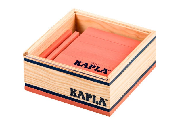KAPLA 40, Farbe Rosa, Box mit 40 Holzbausteinen, OVP NEU