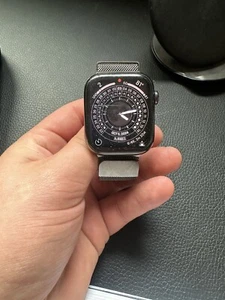 Apple Watch Series 8 45mm Graphite Stainless Steel Case Cellular And GPS - Picture 1 of 6