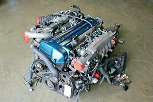 JDM TOYOTA 2JZGTE VVTi TWIN TURBO ENGINE ARISTO SUPRA 2JZ MOTOR TRANS WIRING JDM - Picture 1 of 11