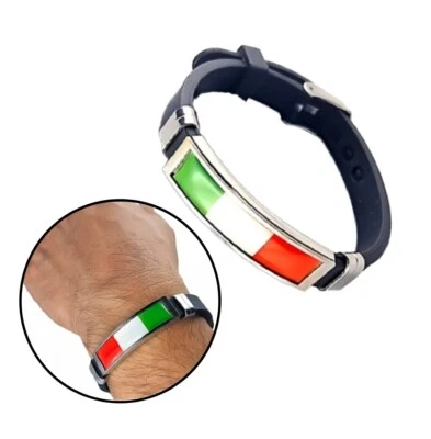 Armband Italien Flagge Italienische Fahne Modeschmuck Armschmuck mit Uhrband - Bild 1 von 4