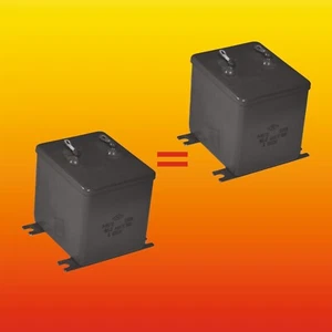 10 uF 600 V MATCHED PAIR RUSSIAN 60`s PIO AUDIO CAPACITOR WITH PLATE MBGO-2 - Picture 1 of 3