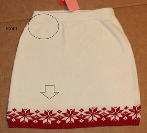 4 NWT Gymboree MOUNTAIN CABIN Holiday Red Snowflake Sweater SKIRT Girls - Picture 1 of 4