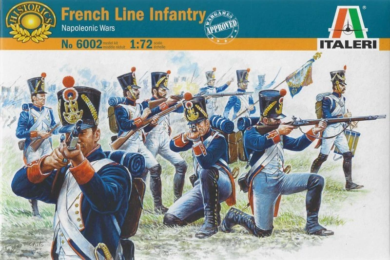 Italeri 6002 1/72 Scale Napoleonic Wars Model Kit French Line Infantry Figures - Image 1 of 1