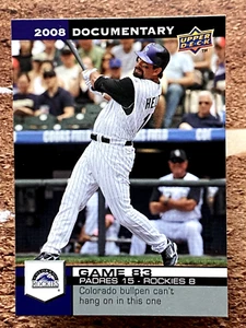 2008 Upper Deck Documentary Todd Helton #2493 - Picture 1 of 2
