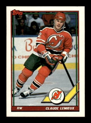 1991-92 Topps Claude Lemieux #394 - Image 1 of 2