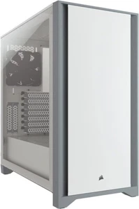 Corsair 4000D White Mid-Tower ATX Case, Tempered Glass, 2x 120mm Fans Included - Picture 1 of 7