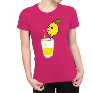 1Tee Damen T-Shirt Lemon Pees In Glass - Bild 1 von 20