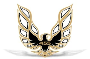 Calcomanía gráfica Firebird Hood 42" X 42" para Pontiac Trans Am DORADO NEGRO 455 - Imagen 1 de 2