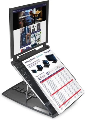 Targus Ergo M-Pro Portable Notebook Laptop Stand, Black/Grey - Image 1 of 4