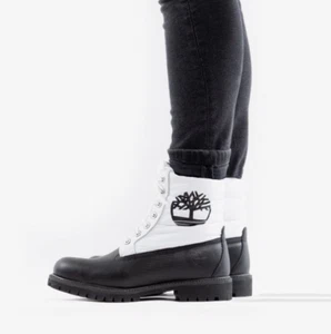 Botas Timberland Premium 6 pulgadas acolchadas negras/blancas para hombre todas las tallas - Imagen 1 de 1