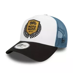 New Era MensTrucker Cap ~ Born To Ride Moto Guzzi white - Picture 1 of 5