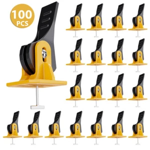 100x Fliesen Nivelliersystem wiederverwendbares zur Fliesenverlegung Werkzeugset - Bild 1 von 13