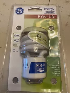 GE Energy Smart 75 Watt GU24 Bulb Only Uses 20 Watts 9 Years. Great Deal! - Picture 1 of 2