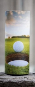 Klein/Andenken 90 Kubik Zoll Golfball Streurohr Einäscherung Urne für Asche - Bild 1 von 4