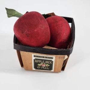 Claire Burke Apple Jack & Peel Basket of Apples Potpourri kitschy Cottage - Picture 1 of 4
