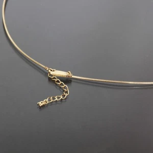MIKIMOTO Omega Necklace 43cm K18YG 4.4g Newly Polished Pendant Choker 6215A - Picture 1 of 5