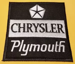 Embroidered Plymouth Chrysler approx 3.25x3.5" - Picture 1 of 2