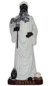 Figura Resina OBATALA 12" Obatalá Orisha Religión Yoruba Orixalá - Imagen 1 de 3