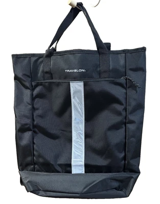 Travelon Travel Laptop Backpack Reflective Outer Pocket Cycle Back Padded Pack - Image 1 of 4
