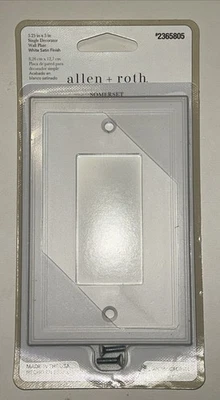 Placa de pared Allen + Roth Market estilo palanca única acabado satinado blanco 2365805 Foto 1 de 2