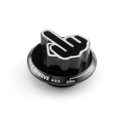 1x Middle Finger Car Screw-In Oil Filler Tank Cap Valve Blue Cover Accessories - Image 1 of 4
