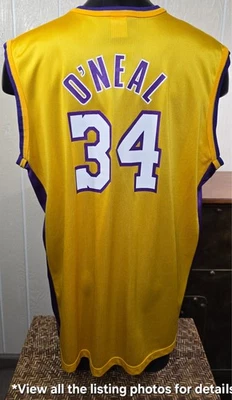 Vintage Champion Los Angeles Lakers Shaquille O'Neal #34 Jersey Size 48 - Image 1 of 4