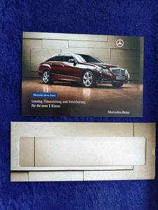 Mercedes E-Klasse W 212 Prospekt 2009 + Leasing Prospekt - Picture 1 of 2