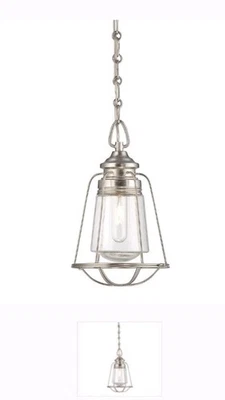 Savoy House Lighting  7 - 5060 - 1 - SN  MINI PENDANT - NEW - SATIN NICKEL  - Image 1 of 3