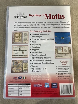 Key Stage 3 Maths - Encyclopaedia Britannica - 11 to 14 yrs - pc cd-rom - Image 1 of 2
