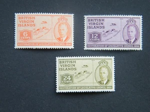 1951 Virgin Islands KGVI Restoration of Legislative Council. 3 Values MLH. - Picture 1 of 2