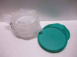 4er Pack Tupperware 1551C-4 1,5 Tassen KLAR Lebensmittel Aufbewahrung Snack Schüsseln mit Deckel - Bild 1 von 6