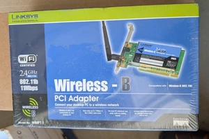 Cisco Linksys Wireless-B PCI Adapter # WMP11 2.4 GHz 802.11b 11Mbps 745883550357 - Picture 1 of 5