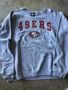 Vintage Starter San Francisco 49ers Sweatshirt Crewneck Sz L NFL - Picture 1 of 7