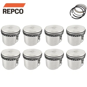 Dome Top Piston & Ring Set STD FOR Holden HG HJ HQ HT HX HZ 253 4.2L V8 71-85 - Picture 1 of 1