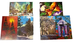 Christmas Cards Fantusy LOTS of 6 (3.75" x 5.75") w/ Printed Words Made in USA - Picture 1 of 7