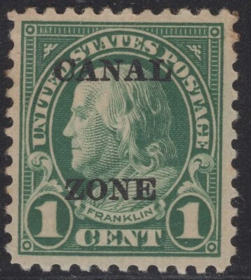 Panama Canal Zone 1924 1c Franklin SG#75 Sc#71 MNH  OG VF - Image 1 of 2