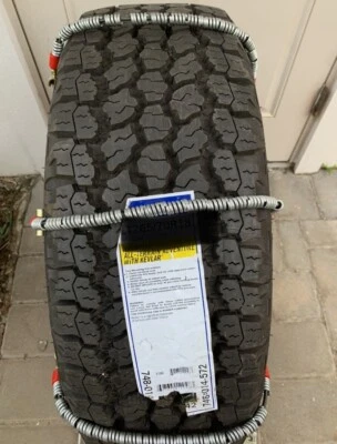 SCC *COMMERCIAL* LT265/70R17 LT265/75R16 13.34mm MANGANESE CABLE TIRE CHAINS - Image 1 of 4