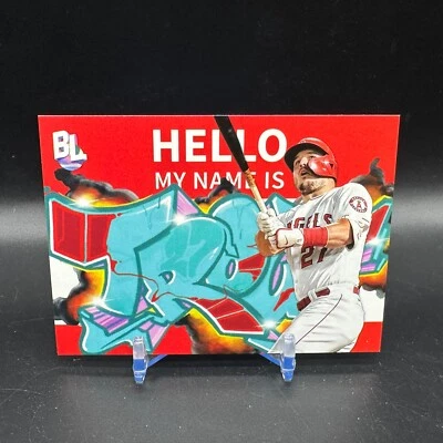 2023 Topps Big League Mike Trout Hello My Name Is Roll Call RC-2 LA Angels - Image 1 of 2