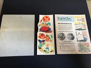 Vintage Meyercord Decals of Little Kids, Instruction Card, Original Wrapper GC - Picture 1 of 8