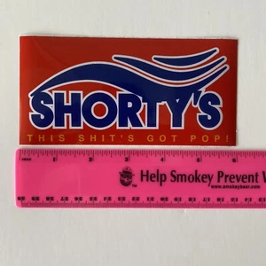 Shorty's Skateboards --- This Sh*t's Got Pop --- Aufkleber rot/weiß Neu aus altem Lagerbestand Neu 6x3" - Bild 1 von 4