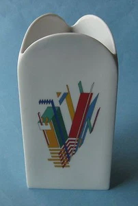 ROSENTHAL MORANDINI ALPHABET CONSTRUCTIVISM Modern Art Design AVANT-GARDE VASE - Picture 1 of 6