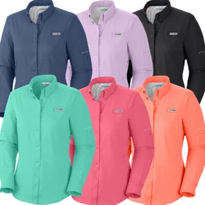 New Womens Columbia PFG "Tamiami" Omni-Shade / Wick Vented Fishing Shirt - Picture 1 of 23
