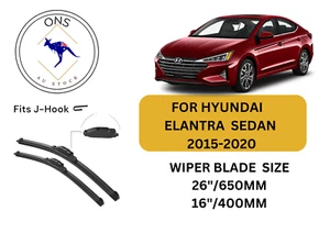 WIPER BLADES FOR HYUNDAI ELANTRA (SEDAN) 2015-2020 - Picture 1 of 4