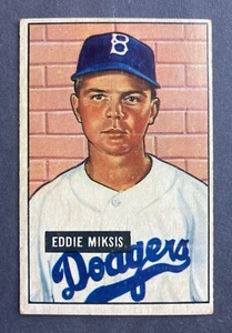 1951 Bowman #117 Eddie Miksis (Brooklyn Dodgers) - Bild 1 von 2